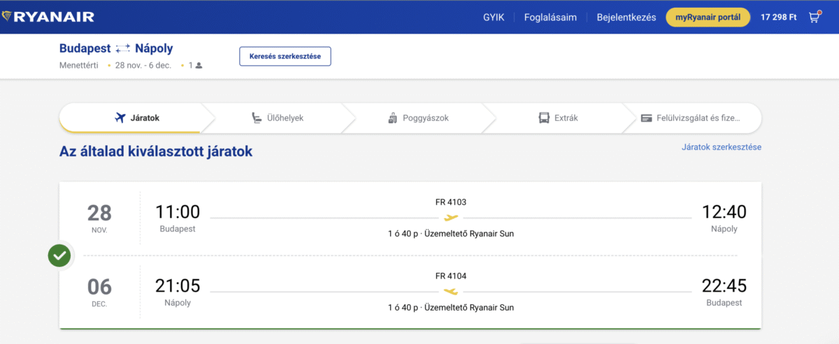 Olcsó repülőjegy Nápoly