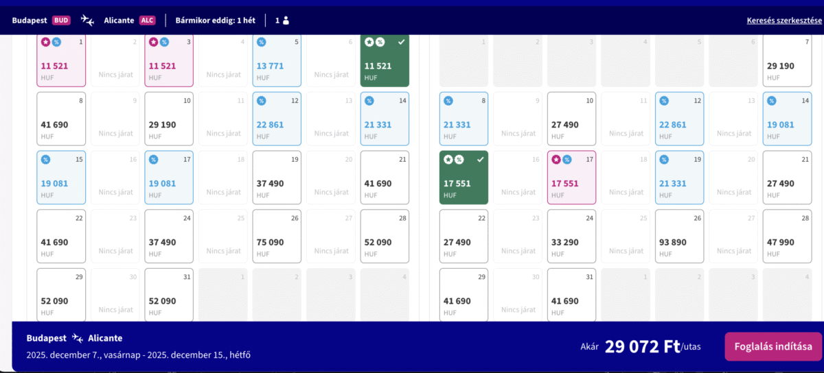 Olcsó repülőjegy Alicante