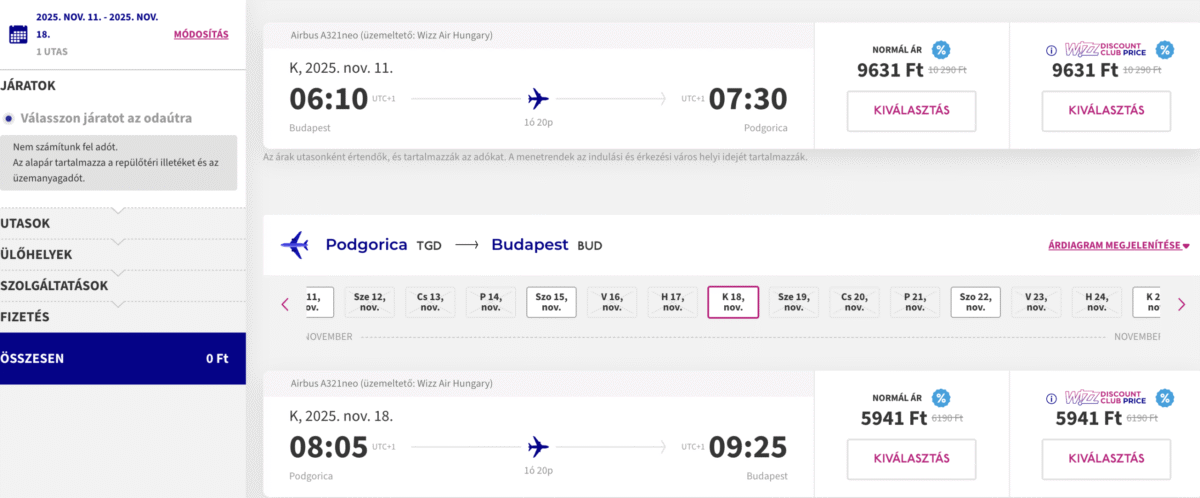 Olcsó repülőjegy Montenegró