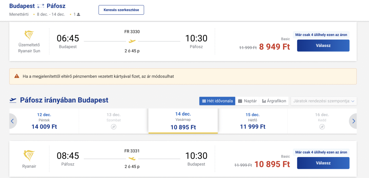 Olcsó repülőjegy Ciprus