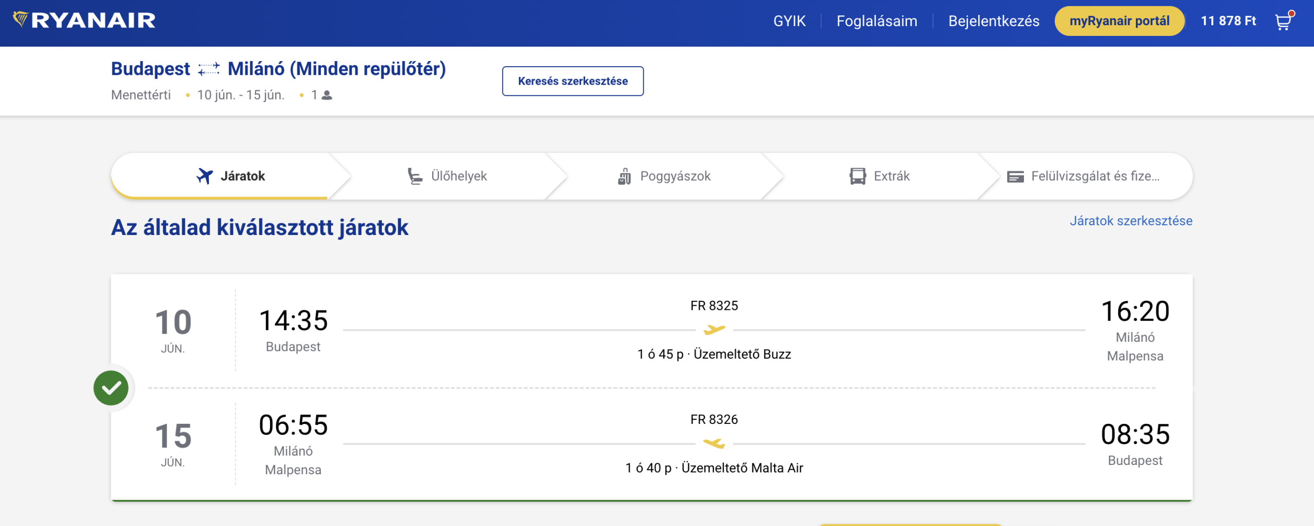 Milánó olcsó repülőjey