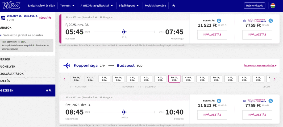 Olcsó repülőjegy Koppenhágába