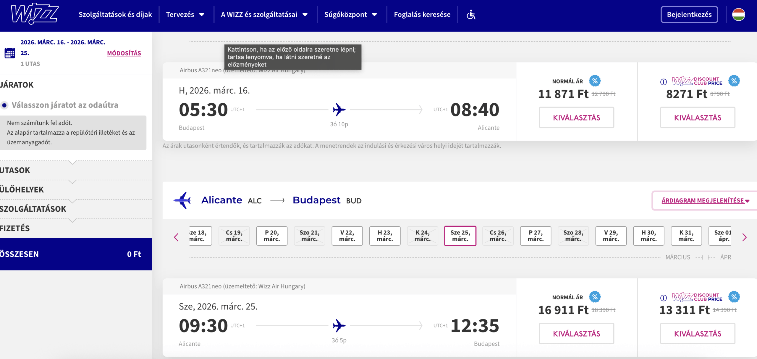Alicante olcsó repjegy