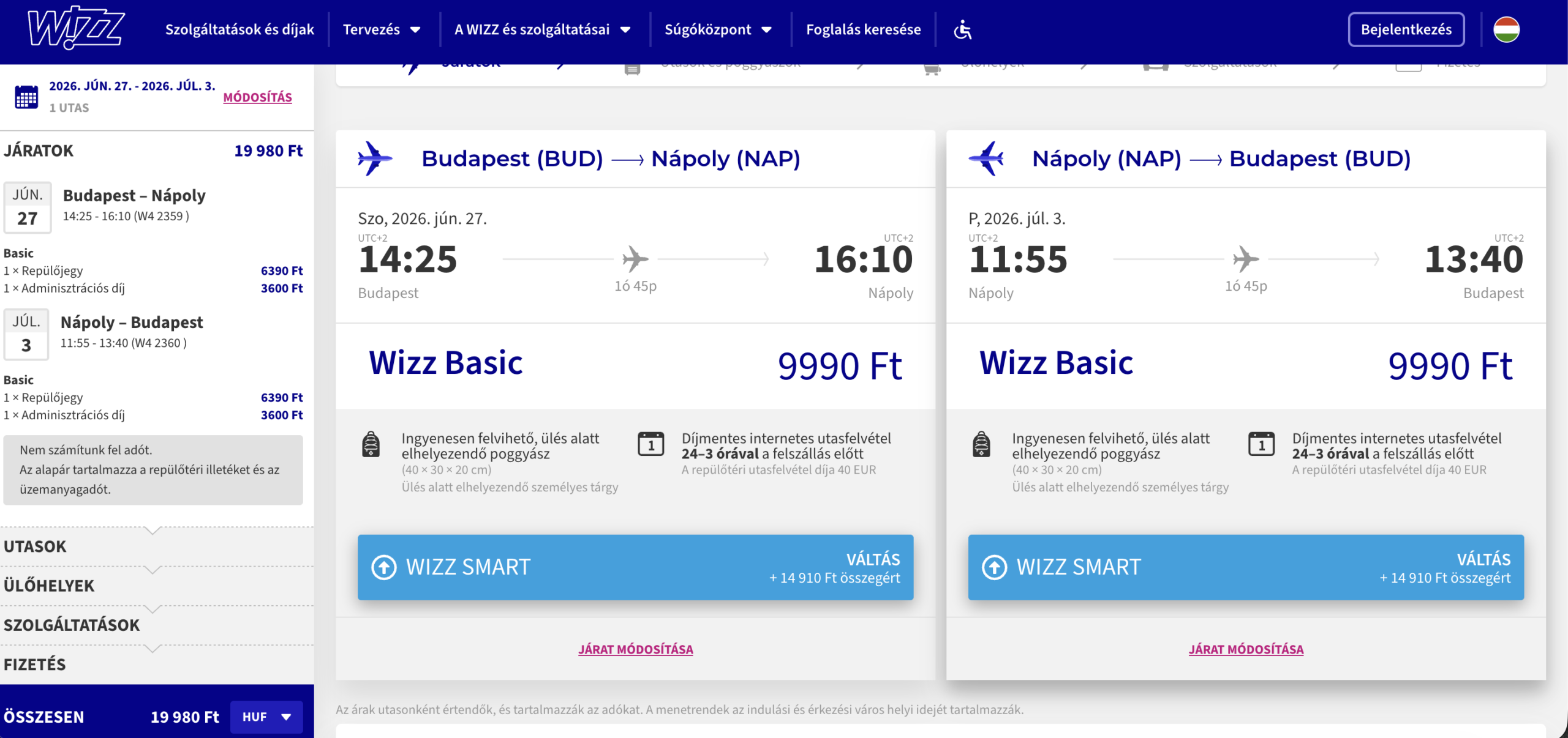 Nápoly repülőjegy olcsón